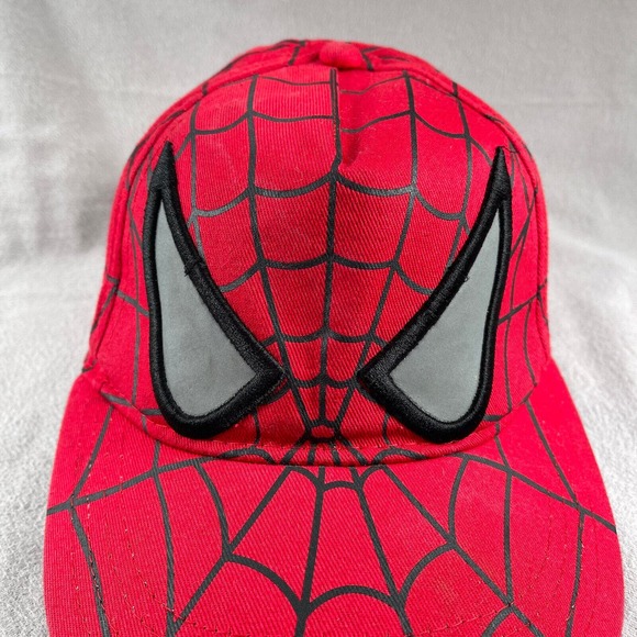Marvel Spiderman Kids OS Snapback Hat All Over Print Spidey - Picture 5 of 12